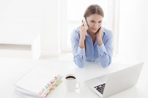 woman working/work smarter in your business