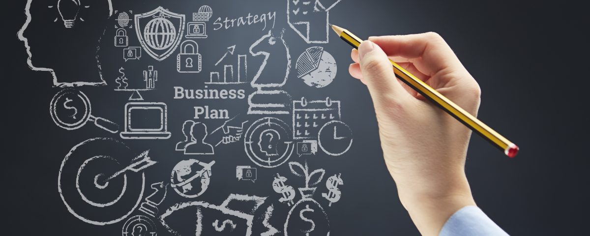 business planning chalkboard