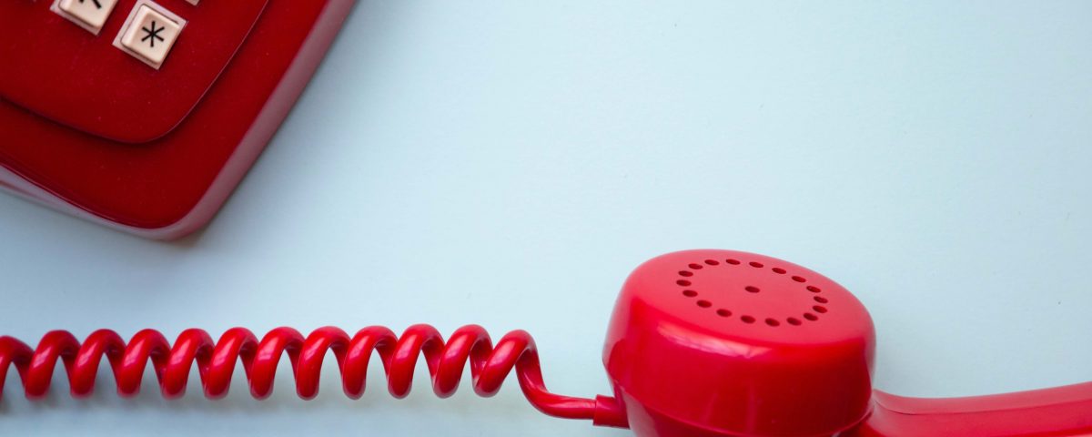 red telehpone isn't ringing and business is slow