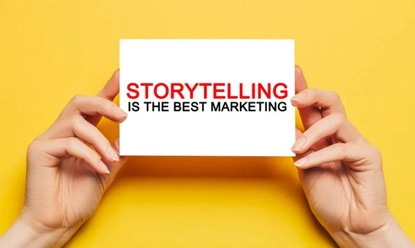 Marketing is story telling